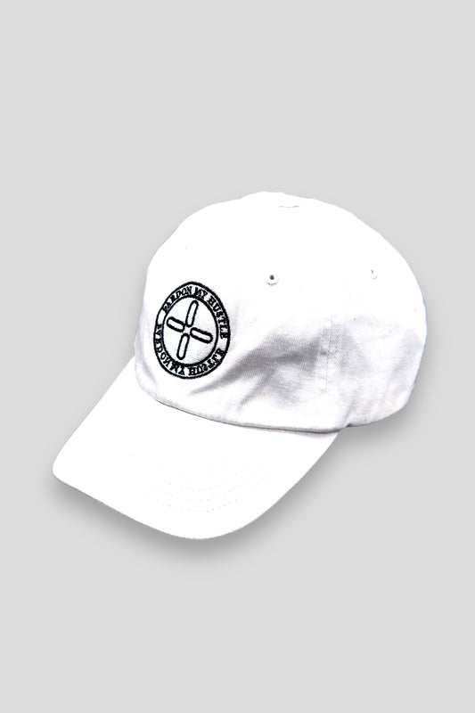 WHITE DAD HAT